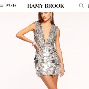 Ramy Brook Lacey Sequin Dress - Size 10 / tailored